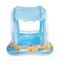 Baby Swim Ring Inflatable Pool Float with Handle UPF 50+ Sun Protection for Children 3 to 36 Months Blue V1188-TR101-24071-2