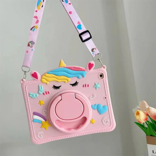 Compatible with Samsung Galaxy Tab S6 Tab A7 Lite A8 A9 Plus 11 inch Kids Unicorn Silicone Protective Case V1188-TR101-32403-16