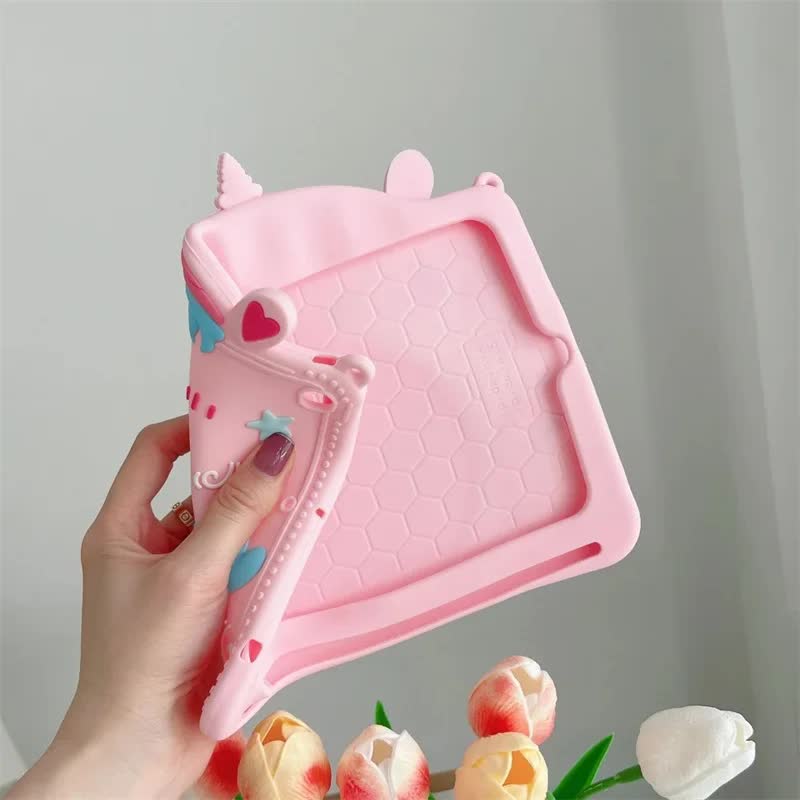 Compatible with Samsung Galaxy Tab S6 Tab A7 Lite A8 A9 Plus 11 inch Kids Unicorn Silicone Protective Case V1188-TR101-32403-16