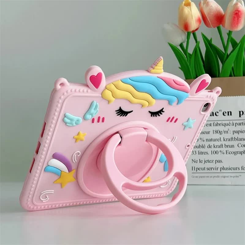 Compatible with Samsung Galaxy Tab S6 Tab A7 Lite A8 A9 Plus 11 inch Kids Unicorn Silicone Protective Case V1188-TR101-32403-16