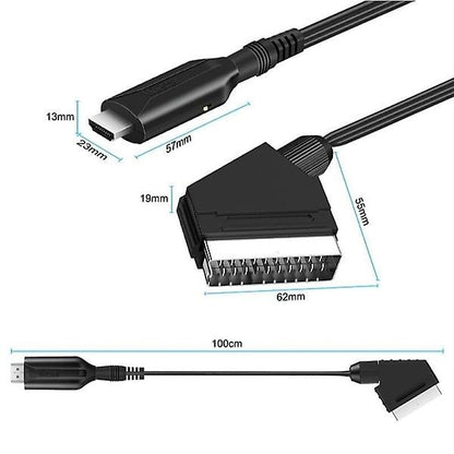 Scart to HDMI Converter All-in-One Adapter 1080P V1188-TR101-32702-1