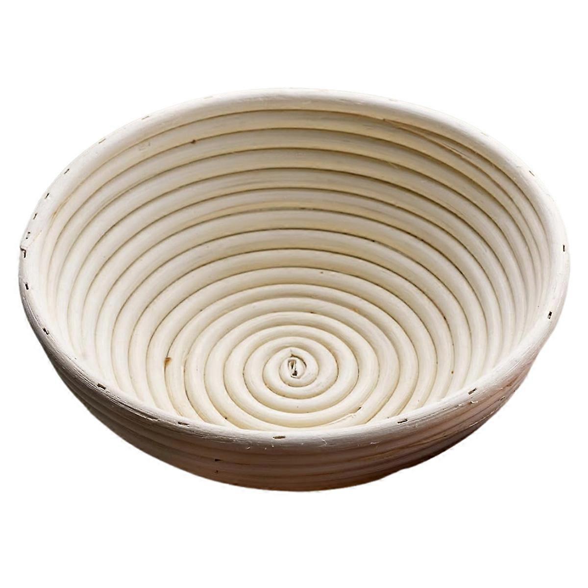 Round Handmade Rattan Bread Proofing Basket 23x8cm Compatible with Artisan Baking V1188-TR101-40513-1