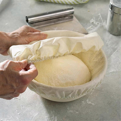 Round Handmade Rattan Bread Proofing Basket 23x8cm Compatible with Artisan Baking V1188-TR101-40513-1