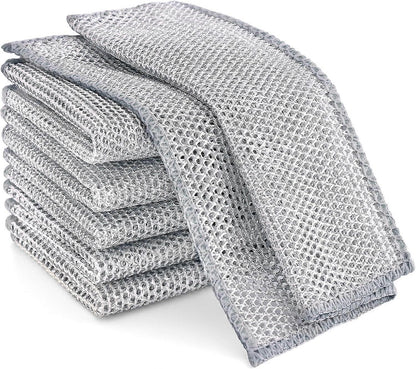6-Pack Multifunctional Double Layer Steel Wire Dish Cloths V1188-TR101-48617-1
