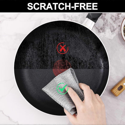 6-Pack Multifunctional Double Layer Steel Wire Dish Cloths V1188-TR101-48617-1