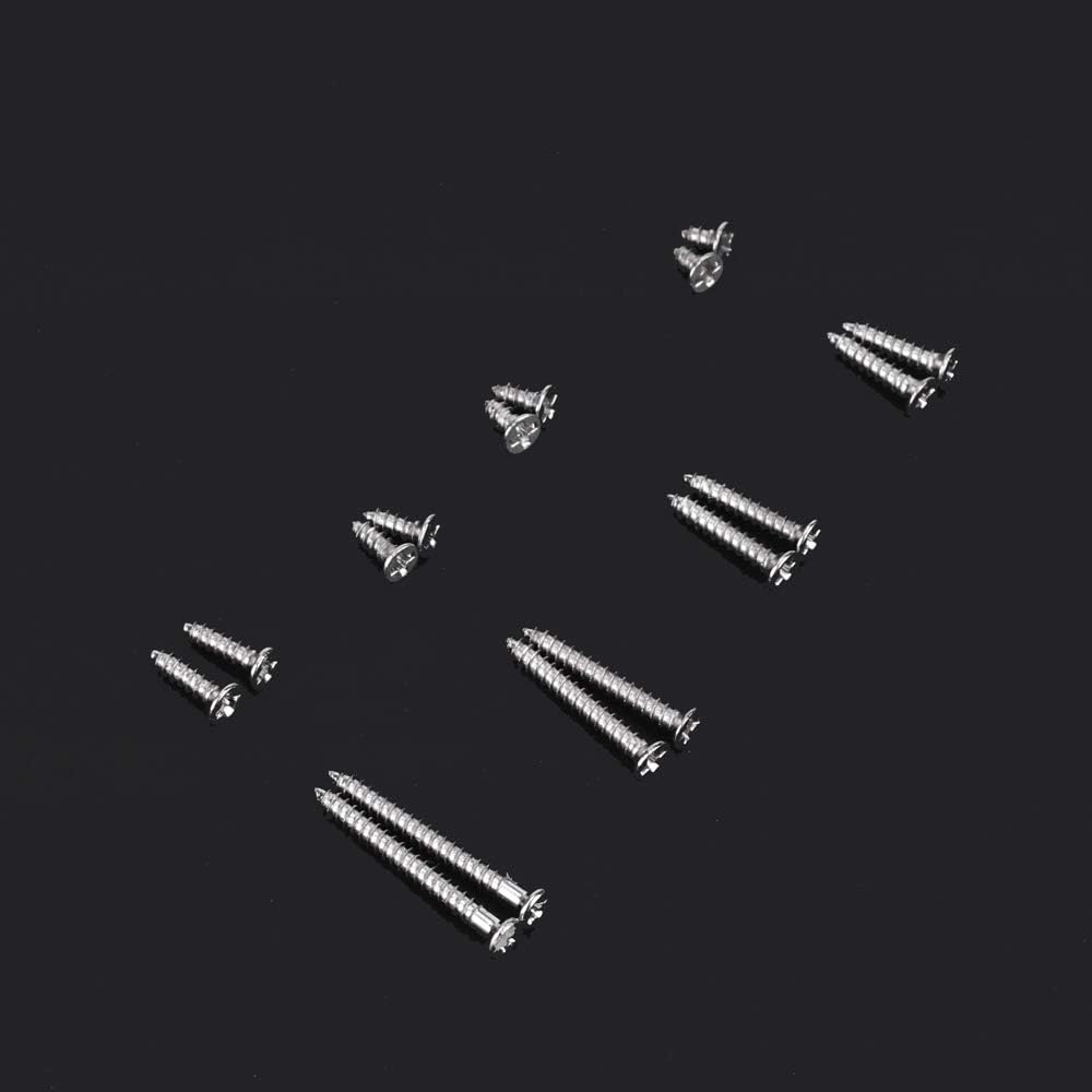 800pcs Small M2 Self Tapping Screws Assortment Box, Countersunk Phillips Flat Head Wood Screws (M2-4mm 5mm V1188-TRY101-02031-1