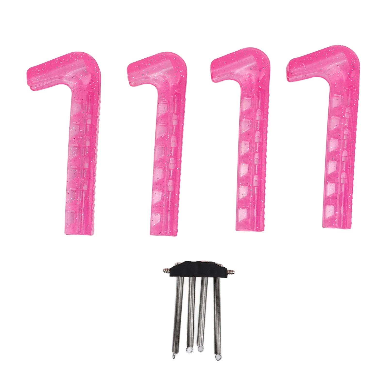 Skate Guards for Hockey Skate Blade Protectors Non-Slip Adjustable Soft Plastic 4 pcs for Home V1188-TRY101-04307-1