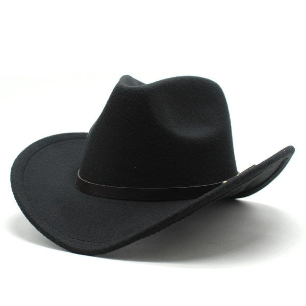 Cowboy Hat Pink Felt Rolled Brim Riding Hat for Men Women Compatible with American Western Style V1188-TRY101-07114-4