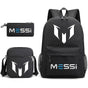 3pcs Football Messi Backpack Rucksack Women Men Travel Laptop Teenagers Molas Toes Sac Only Backpack- Perfet V1188-TRY101-08335-1