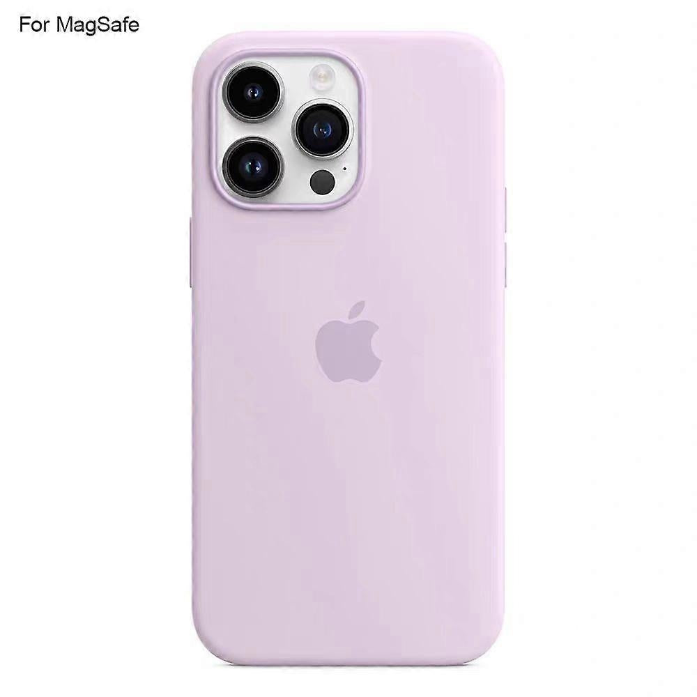 iPhone 14 Pro MagSafe Liquid Silicone Case Compatible with MagSafe Induction Popover Case Light Purple V1188-TRY101-08523-8