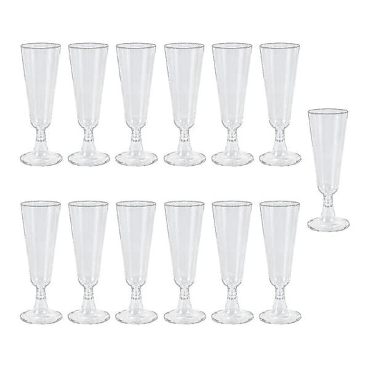 Plastic Wine Glasses 150 ml 60 Pack Champagne Red Wine Cups Versatile for Parties Carnivals V1188-TSCJ-61820