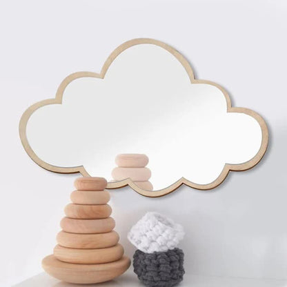 Clouds Wall Mirror for Kids Rooms, Child-Safe Real Acrylic Mirror, Nursery Decor V1188-TSCJ-64395