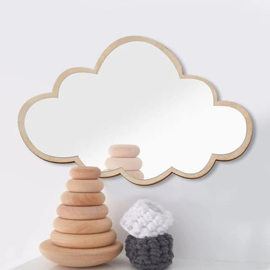 Clouds Wall Mirror for Kids Rooms, Child-Safe Real Acrylic Mirror, Nursery Decor V1188-TSCJ-64395
