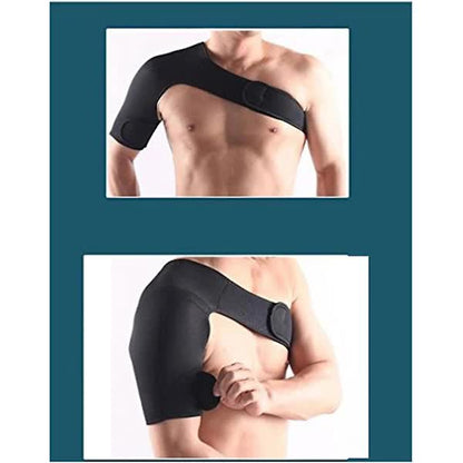 Adjustable Shoulder Support Belt for Sports Protection - Right Shoulder (Black) V1188-TSCJ-72020