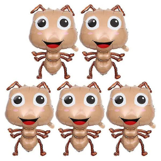 Large Ant Balloons 5 pcs Light Brown 75.00X48.00X4.00CM Animal Theme Cartoon Foil Balloons V1188-TSCJ-75587