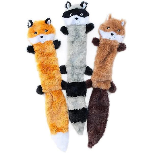 Dog Toys with Squeak and Rattles 3-Pack Plush Chew Toys for Large Medium Dogs V1188-TSCJ-93948