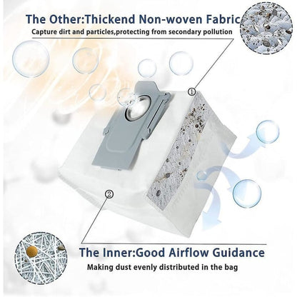 Roborock Q7 Max Q7 Max Plus Compatible Vacuum Cleaner Bags 12 Pack V1188-TSFD-3204-1