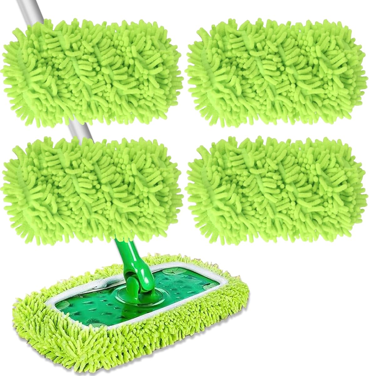 Microfiber Mop Refill Cloths for Swiffer Sweeper and Steam Mops, Reusable Washable Pads for Tile Floors V1188-TSFD-3331-1