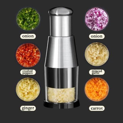 Garlic Press Handheld Food Chopper and Dicer V1188-TSFD-6950-1