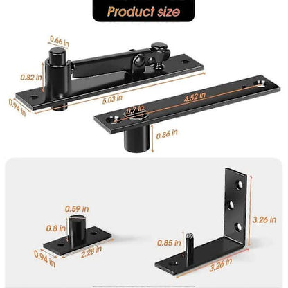 2025 Latest Model Heavy Duty Pivot Door Hinges Hardware for Hidden Doors V1188-TSFD-8180-1