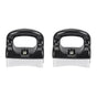 Black Silver Bakelite Handle for Frying Pan Saucepan Compatible with Kitchen Utensils 2-Pack V1188-TSFD-8193-1