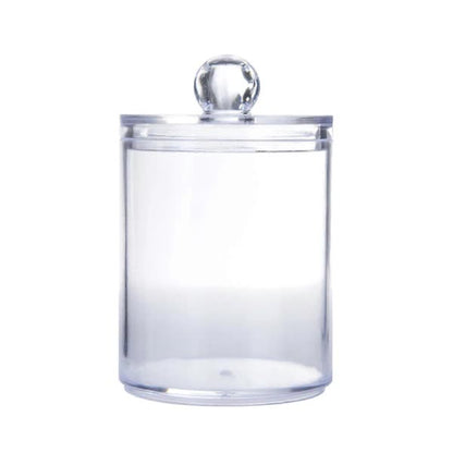 Sophisticated Crystal Glass Apothecary Jars with Removable Lids for Bathroom Vanity Organizers and Decor V1188-TSJH-4552