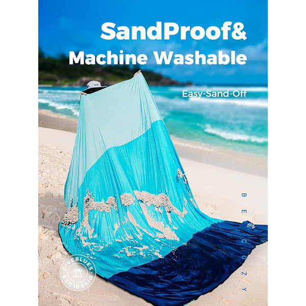 Waterproof Sandproof Picnic Beach Blanket Large 210x200cm for Travel Camping V1188-TSQQ-13864-1