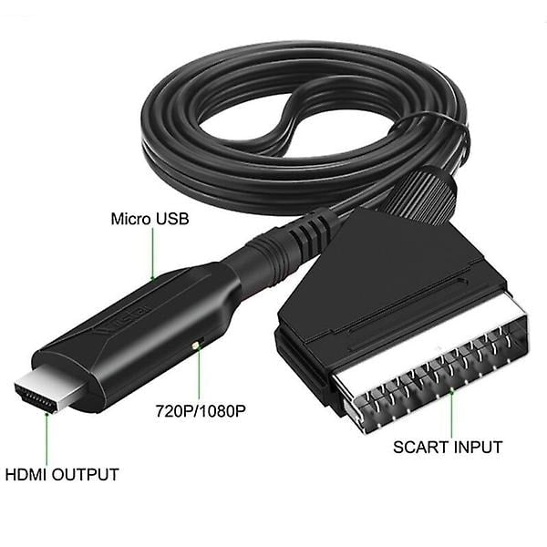 SCART to HDMI Converter Adapter 1080P Plug and Play V1188-TSQQ-22370-1