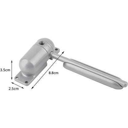 Self-Closing Door Closer Spring Surface Mounted Adjustable Durable Gray Compatible with Self-Closing Doors V1188-TSQQ-4219-1