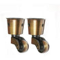 High Load Capacity Brass Furniture Casters Set of 2 Universal Compatible with Various Brands V1188-TSQQ-575-1