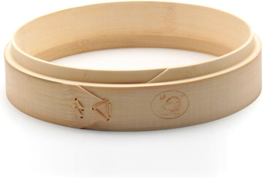 Natural Bamboo Steamer Heightening Ring Deep Steamer 7-13inch Bamboo Steamer's Circle to Add Height, Increase V1188-WSZ-A-1256