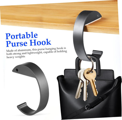 2Pcs Handbag Hook Portable Table Backpack Holder Non Slip Hanging Hooks for Desk for Home Office Cafes V1188-WSZ-A-141