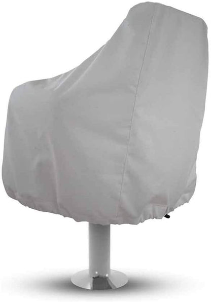 Boat Seat Cover Pedestal Pontoon Captain Boat Bench Chair Helm Protective Covers, White V1188-WSZ-A-1831