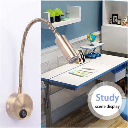 12V RV Boat Wall Lamp Flexible Gooseneck Touch Control Switch LED Reading Light V1188-WSZ-A-2184