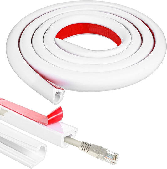 Wall Cord Hider 39 Inch, Self-Adhesive Cord Cover for Wall, Wire Hider, Cable Raceway Cover Kit for TV, Home V1188-WSZ-A-255