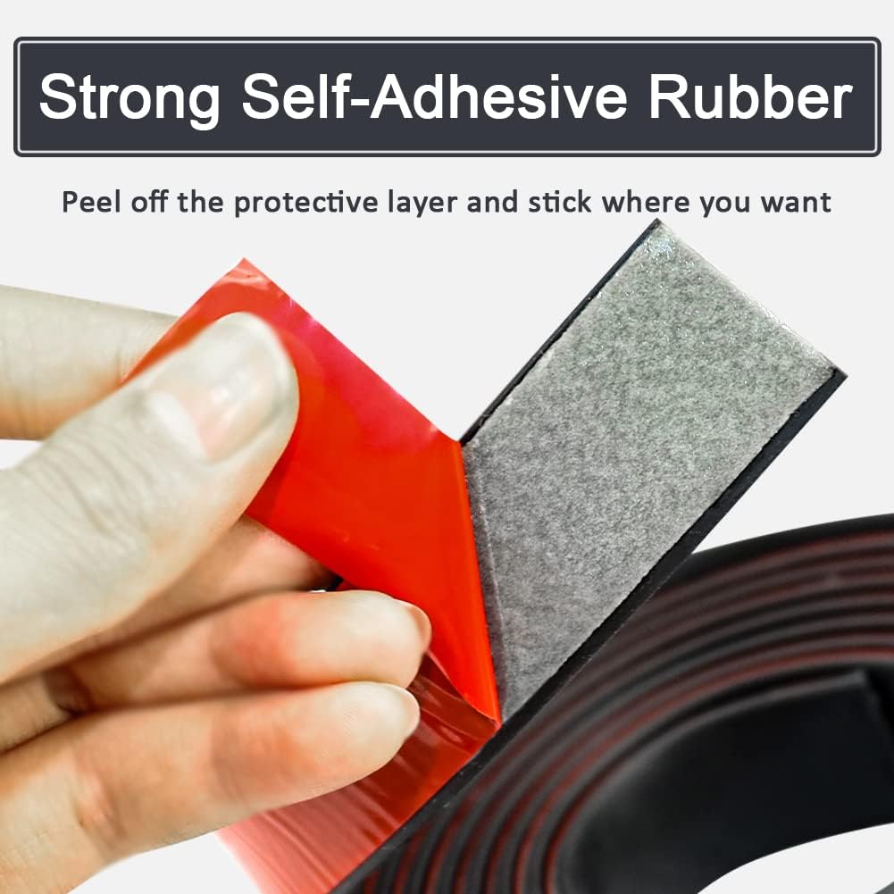 Adhesive Rubber Strips with Adhesive Backing Self Stick Neoprene Solid Rubber Sheets Rolls Strips for Gaskets V1188-WSZ-A-264