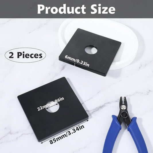 2 Pcs Plumbing Cover Plates, Square Shower Arm Flange Escutcheon Plate Wall Split Pipe Flange Cover Plate for V1188-WSZ-A-2772