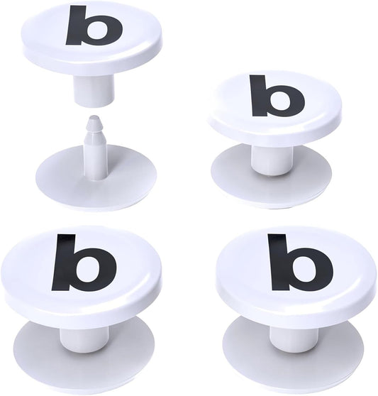 4-Pack Replacement Buttons with B for Bogg Bag Handle Strap. V1188-WSZ-A-2867
