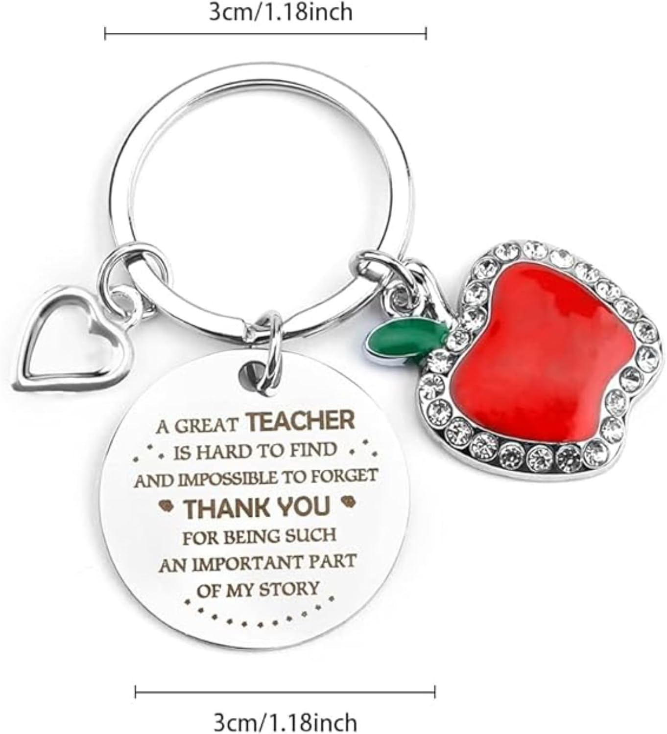 Personalized Teacher Appreciation Keychain, Thank You Gifts for Teachers V1188-WSZ-A-2870