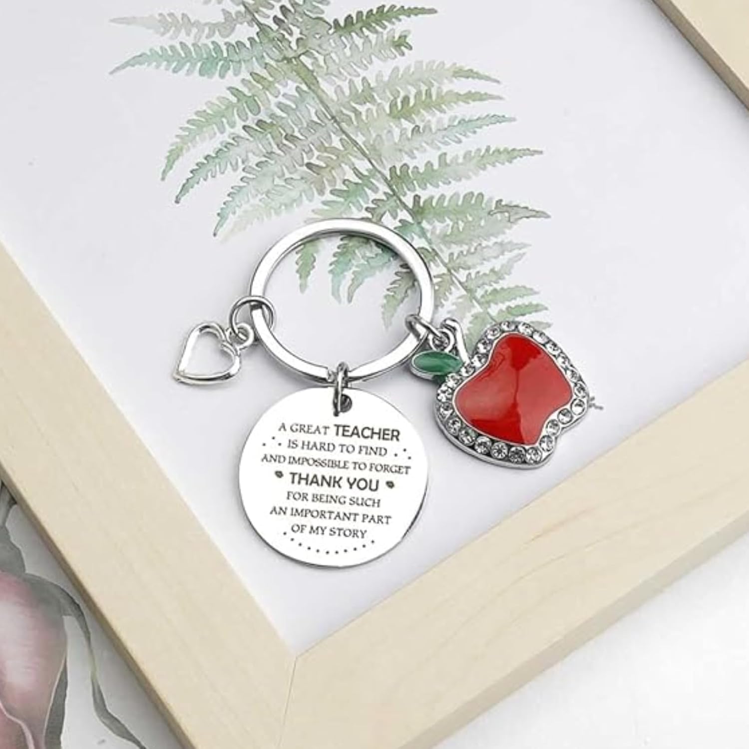 Personalized Teacher Appreciation Keychain, Thank You Gifts for Teachers V1188-WSZ-A-2870