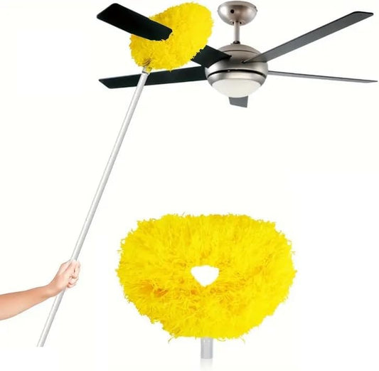 Ceiling Fan Cleaner Duster with Extension Pole Long Duster Handle Reusable Microfiber Ceiling Fan Blade V1188-WSZ-A-45