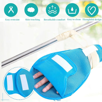 Dementia Restraint Gloves -2 Pcs, Adult No Scratch Mitts for Elderly Hand Safety Protective V1188-WSZ-A-825