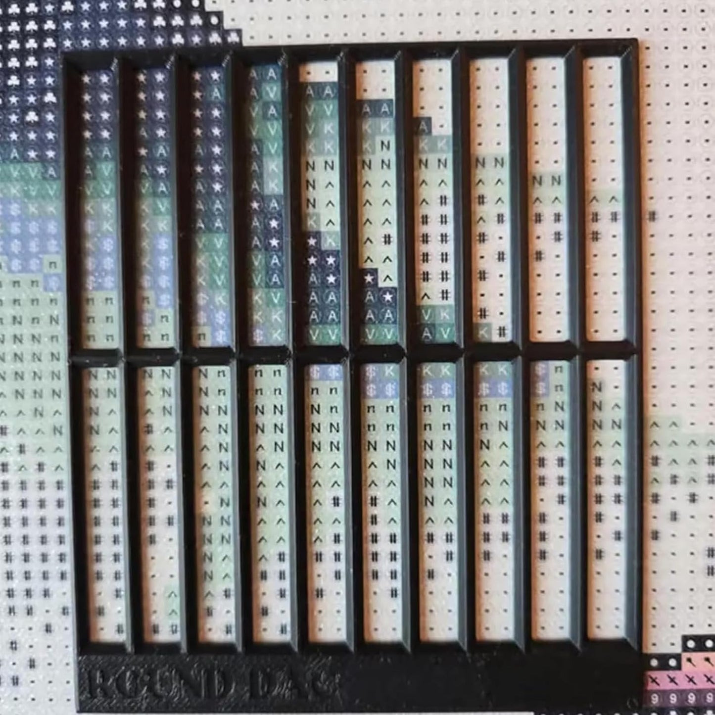 Ruler for Diamond Art, Ruler Diamond Dot Drill Alignment Tool, DIY Diamonds Painting Tools for Full Drill or V1188-WSZ-A-87
