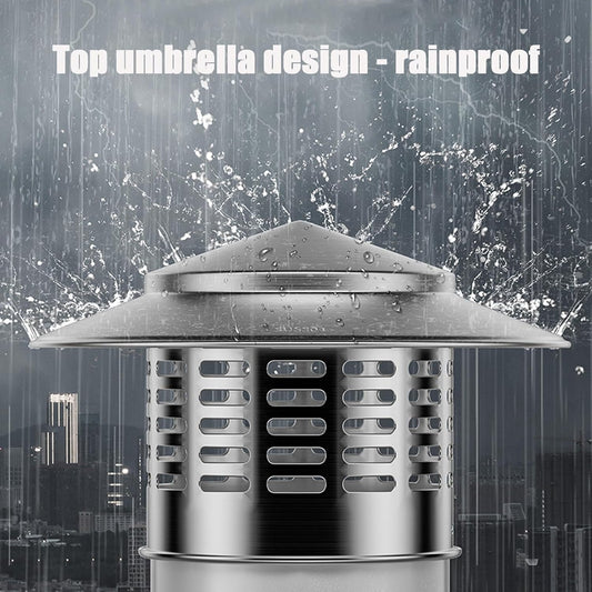 8 Inch Round Chimney Cap, 8 Inch Chimney Cap with Screen, Stove Pipe Topper, 304 Stainless Steel(Full Width: V1188-WSZ-A-996