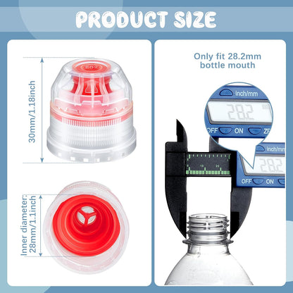 30 Pcs 28 mm Push Pull Replacement Caps Reusable Colorful Plastic Soda Twisted Water Bottle Lid Top Suitable V1188-WTJ-AM-0127