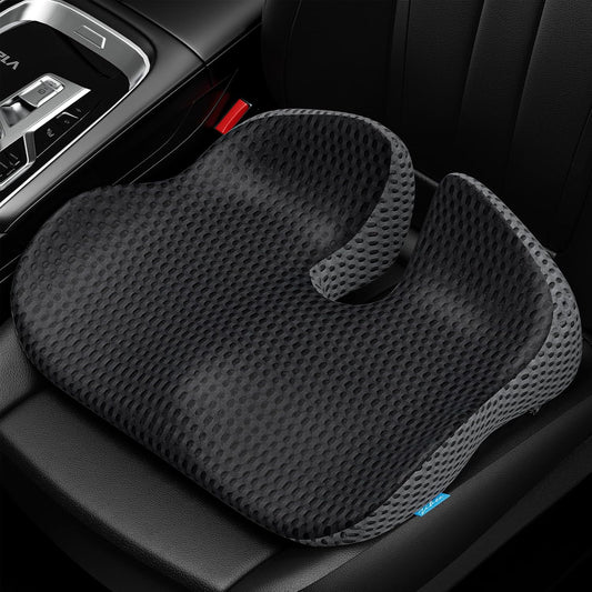 Wedge Car Seat Cushion for Driving, Innovative Seat Cushion with Honeycomb Gel & Memory Foam for Enhanced V1188-WTJ-AM-0230