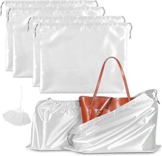 4 Pack Dust Bags for Handbags, Dust Cover Bag for Handbags Purses Cloth Shoes, Silk Large & Middle Daily V1188-WTJ-FR-21048