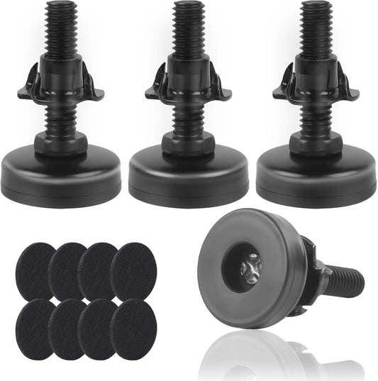 3/8" Thread Furniture Feet Levelers, Adjustable Furniture Feet Screw in with Threaded Inserts, Heavy Duty V1188-WTJ-FR-21056