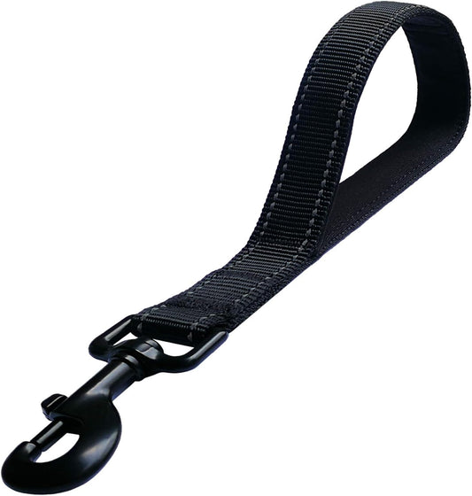Short Dog Leash - Traffic Padded Handle - Heavy Duty - Short Nylon Dog Lead for Training Control - Reflective V1188-WTJ-FR-21143