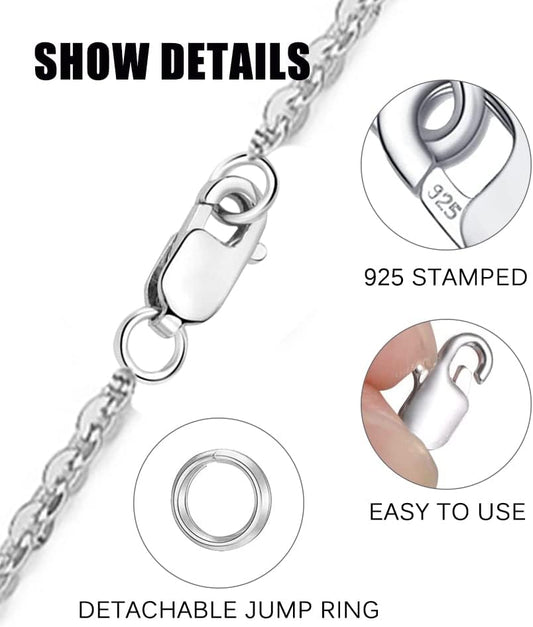 925 Sterling Silver Lobster Claw Clasp 12pcs with Closed Jump Rings, Small Connector with Jump Ring for V1188-WTJ-FR-21181